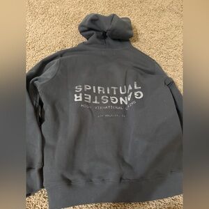 spiritual gangster grey hoodie